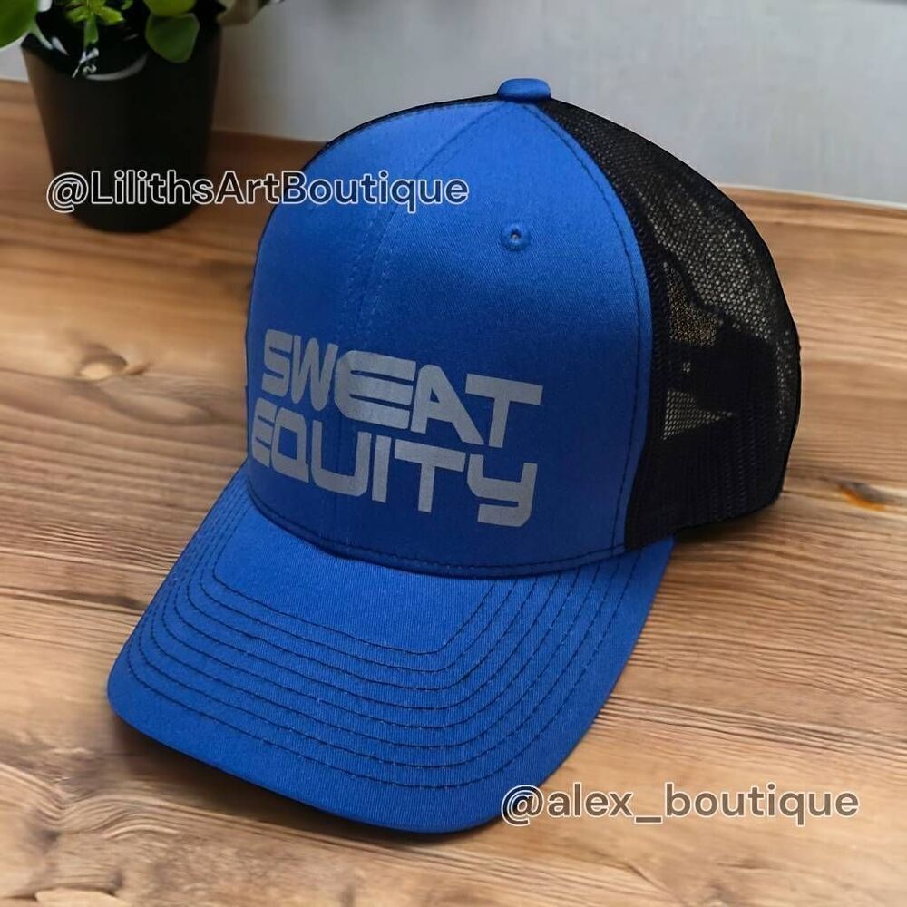 Sweat Equity Snapback Trucker Cap Royal Blue One Size (V001)